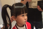 陸毅女兒雙馬尾美照 長腿貝兒變漂亮了
