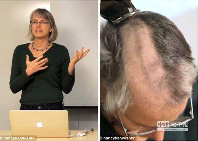 女教授課堂上剃光頭