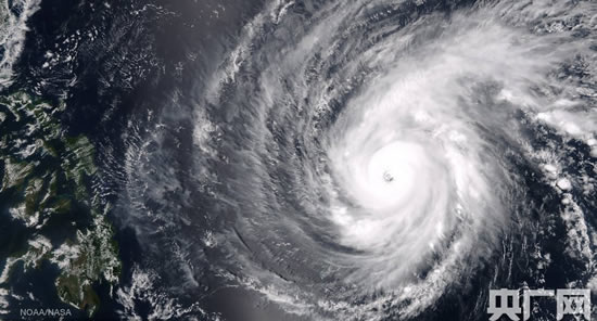 超強臺風美莎克衛(wèi)星云圖