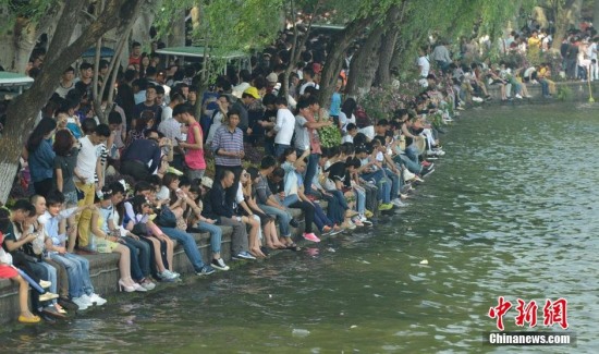 五一假期景區爆棚
