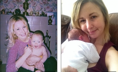 圖為母女兩人現(xiàn)在的合照