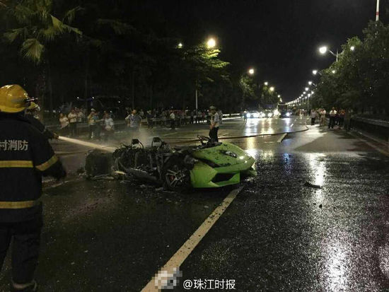 蘭博基尼起火爆炸