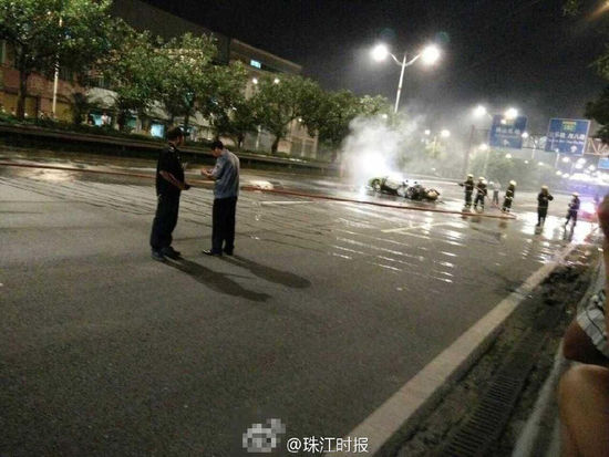 蘭博基尼起火爆炸