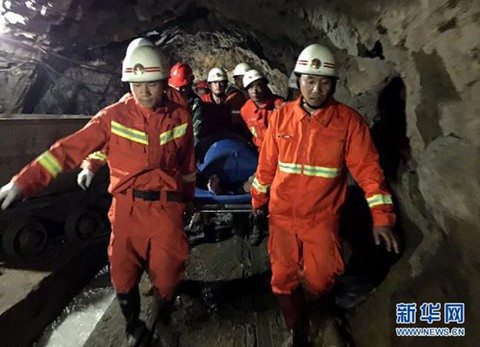 云南梁河光坪礦井塌方泥石流事故被困人員獲救