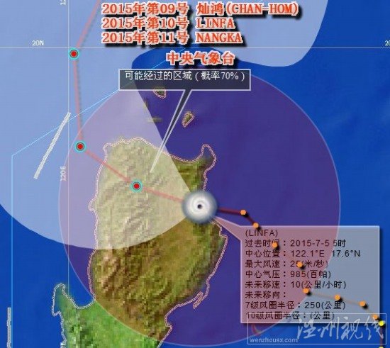 臺風蓮花登陸呂宋島