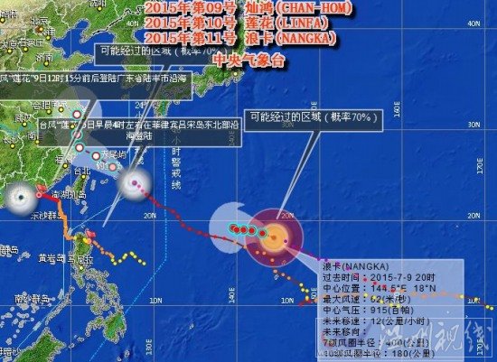 超強臺風浪卡路徑圖