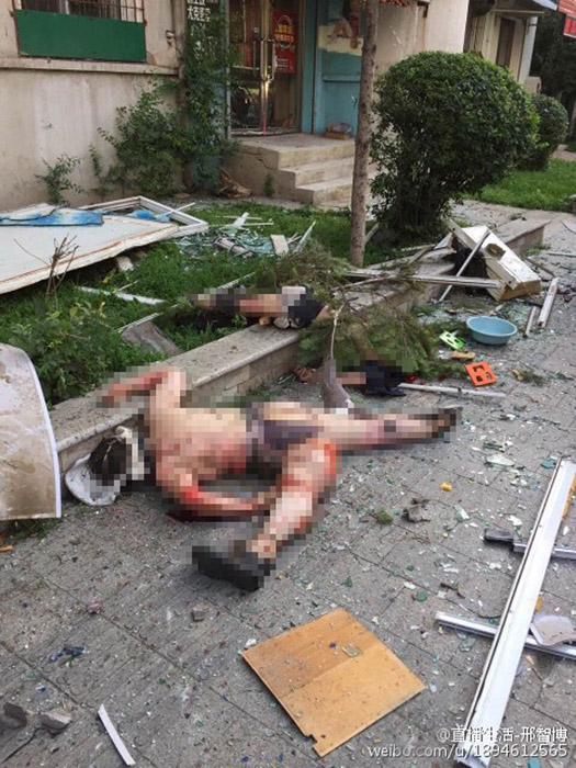 沈陽居民樓燃氣爆炸事故現場