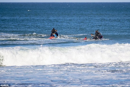 世界沖浪冠軍賽選手遭鯊魚襲擊勇敢逃生