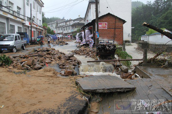霍山臺風(fēng)蘇迪羅災(zāi)情