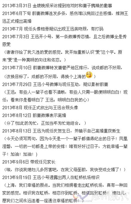 王迅婚內出軌的證據