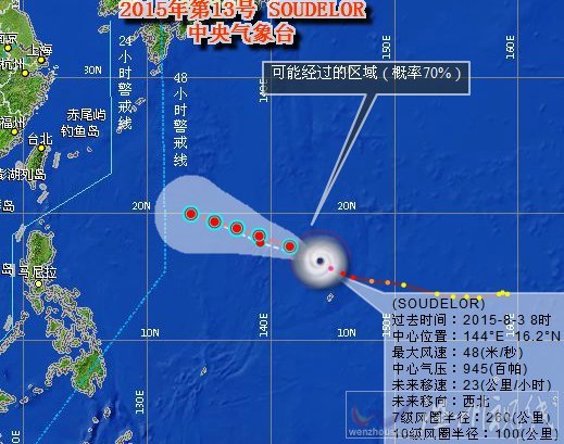 強臺風(fēng)蘇迪羅最新路徑圖