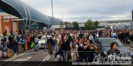 莫斯科莫杰多沃機場火災現場