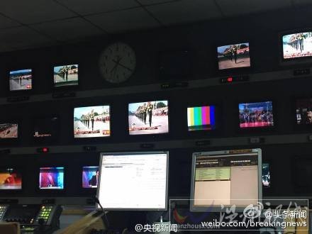 國家電視臺直播中國閱兵