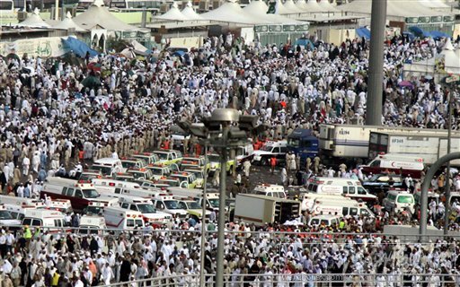 麥加特大踩踏事故現場