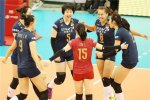 中國女排3比0勝多米尼加 2015年女排世界杯第八場勝利