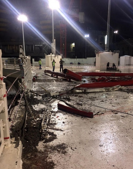 麥加大清真寺塔吊倒塌