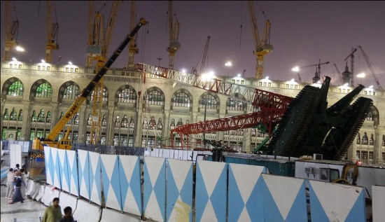 麥加大清真寺塔吊倒塌