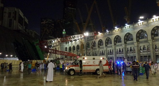 麥加大清真寺塔吊倒塌