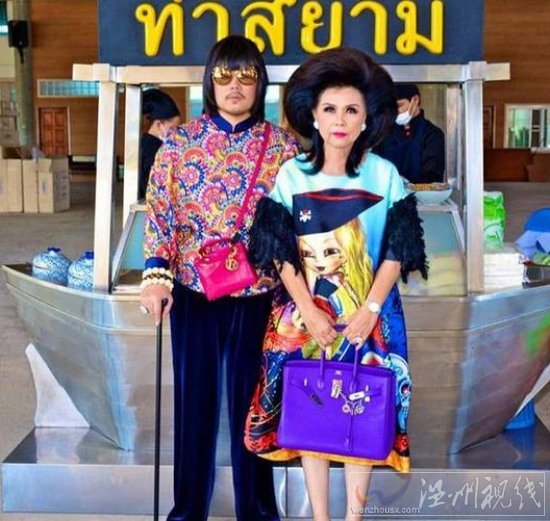 泰國母子炫富成癮