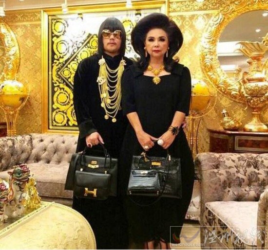 泰國母子炫富成癮