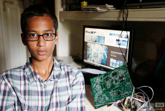 美國(guó)少年自制鬧鐘遭拘捕