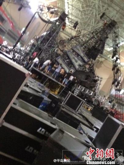 蔡依林廣西站演唱會舞臺坍塌