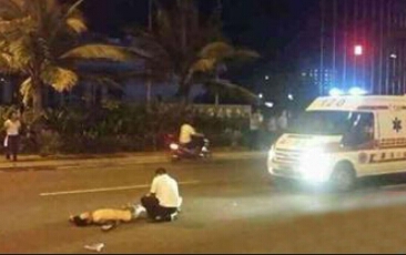 民工睡覺遭車碾壓