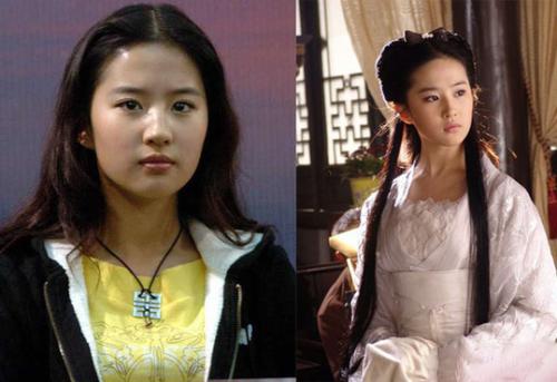 劉亦菲整容前后照片