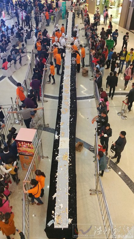 溫州萬達做最大蛋糕