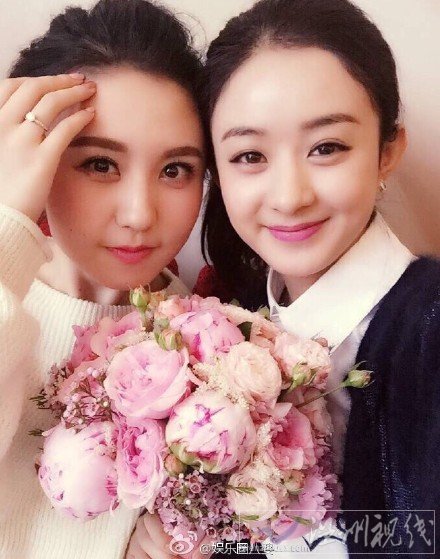 趙麗穎參加表妹婚禮