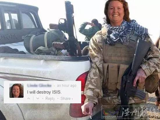 開坦克的大媽圖片