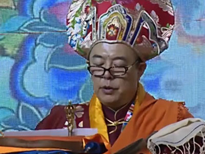 張鐵林坐床成活佛