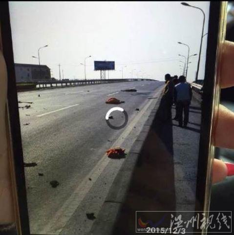 嘉興桐鄉(xiāng)大道去湖州立交橋上發(fā)生交通事故