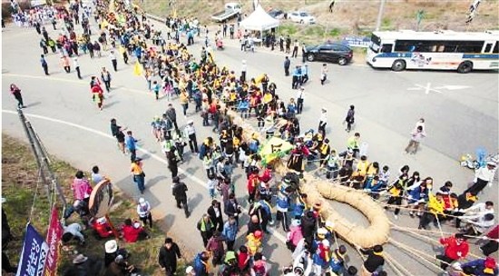 韓國拔河申遺成功