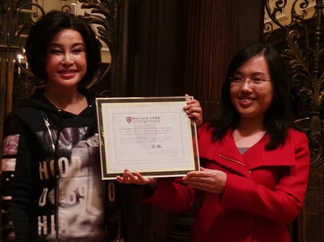 劉曉慶哈佛演講