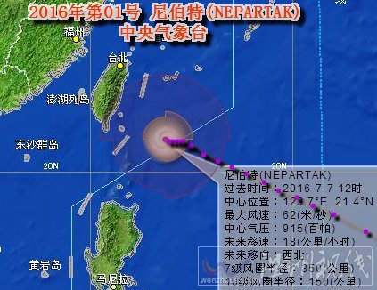 臺風尼伯特路徑圖