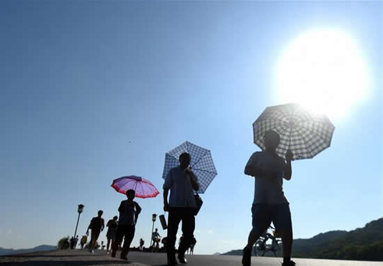 溫州高溫43℃ 浙江多地高溫預警