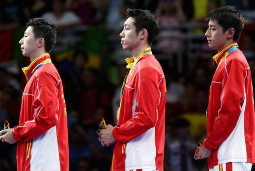 中國男乒三連冠