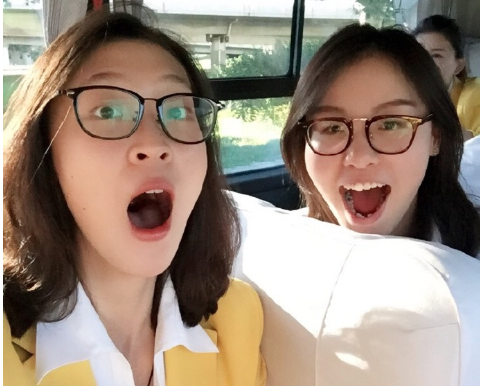 惠若琪撞臉傅園慧