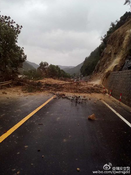 臺風影響浙江南部 溫州麗水等地現內澇