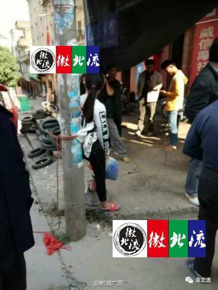 少女偷車被綁示眾