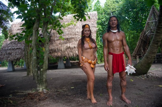 小島美女貝殼遮羞