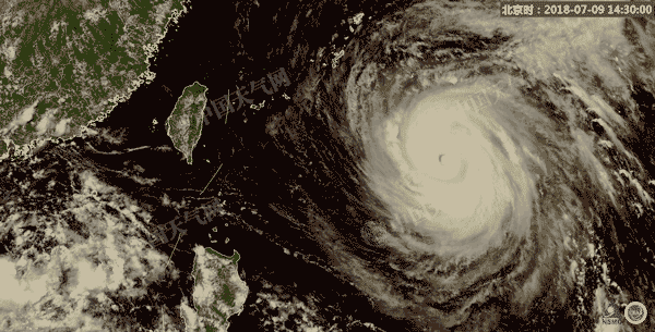 臺(tái)風(fēng)瑪莉亞衛(wèi)星云圖