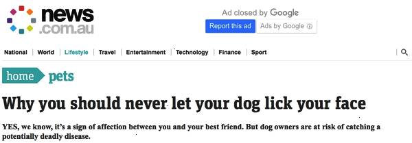 被愛犬舔舐后截肢