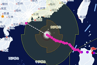 臺風山竹將登陸廣東