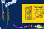 第22號臺風山竹最新路徑消息