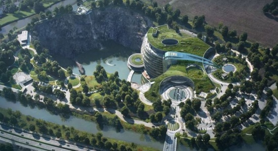 中國再造建筑奇跡 上海深坑酒店