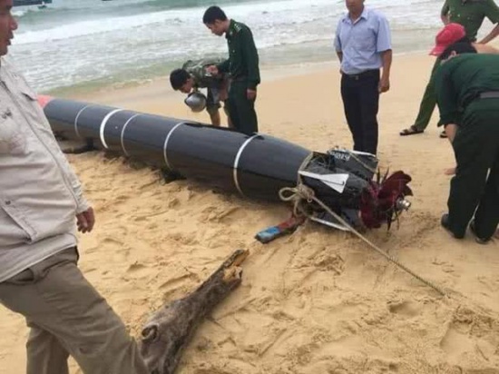 越南撈到中國(guó)魚(yú)雷