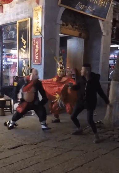 悟空八戒游客互毆