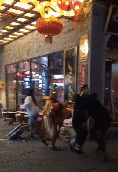 悟空八戒游客互毆